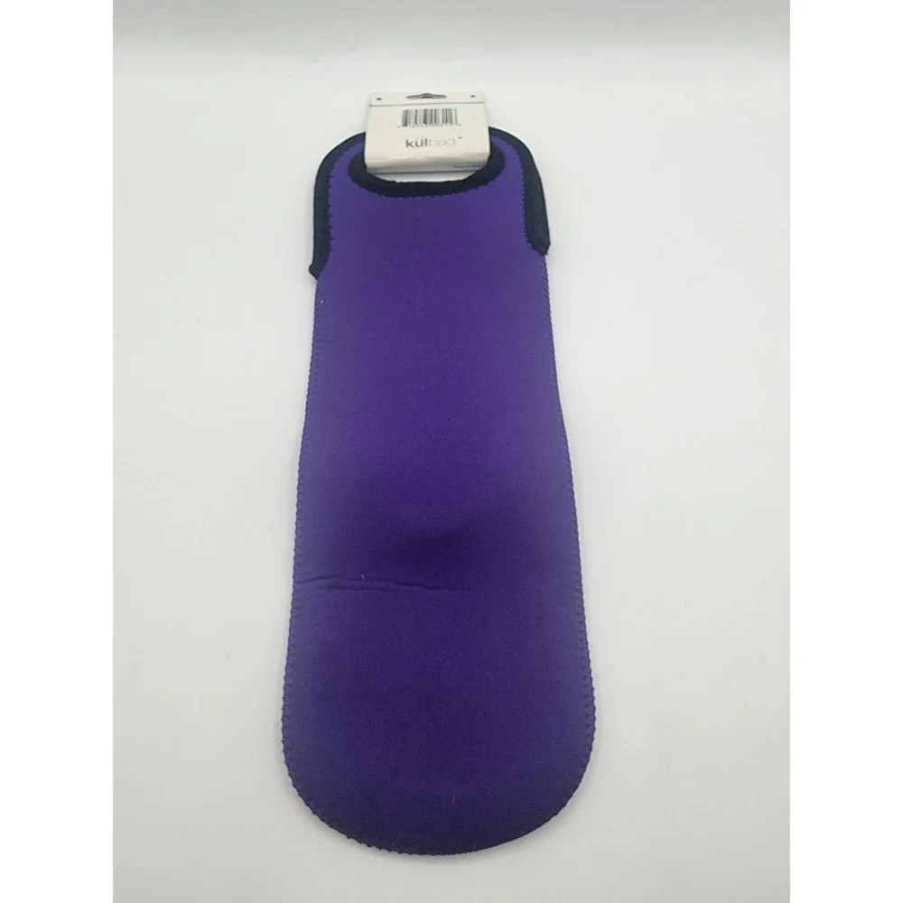 Kulbag Purple Neoprene Insulated Wine Water Bottle Carrier Bag One Size